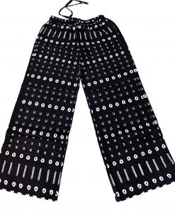 Pantalon africain femme noir et blanc – Style moderne et élégant